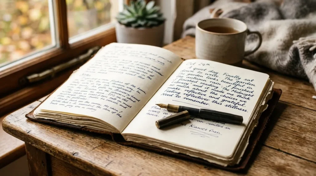 Journal used for reflecting on deep questions to get to know someone