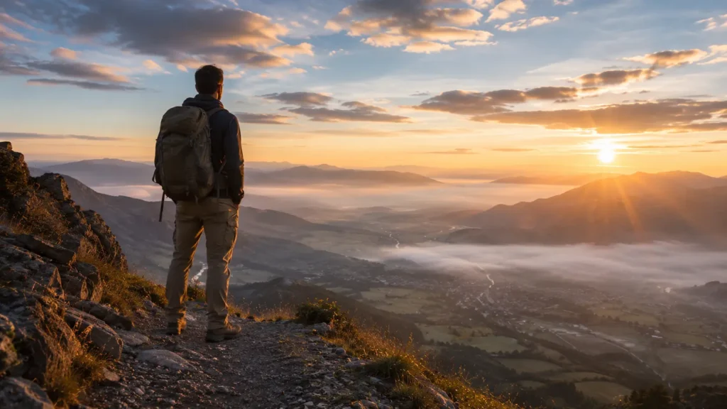 Person writing a small action list to cope when life is hard