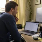 Person reading a Tuesday motivational quote for work at their desk